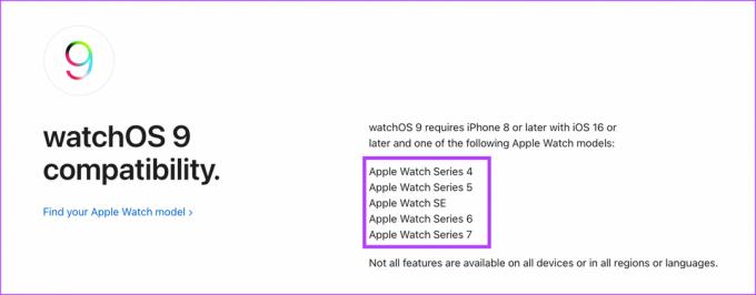 التوافق مع تحديث Apple Watch