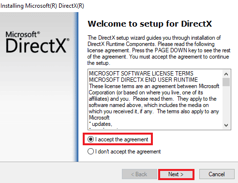 Ponovno namestite DirectX 