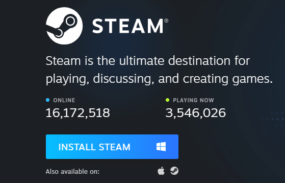 Por fim, clique no link anexado aqui para instalar o Steam em seu sistema.