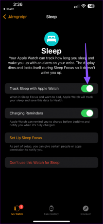 Apple Watch не відстежує режим сну 19