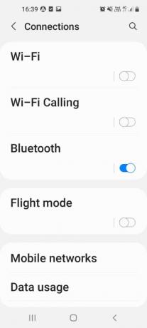 Bluetooth vaihtoehto. Korjaa Android-puhelimen USB-yhteysongelma