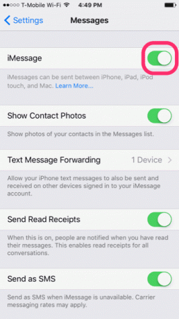 Imessage Beweging verminderen Inschakelen Ios-instellingen uitschakelen 4