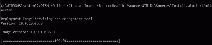 Изпълнете командата DISM RestoreHealth с изходния файл на Windows