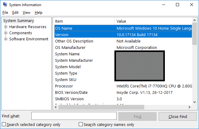 Проверьте выпуск и версию Windows 10, которые вы установили, в разделе «Название и версия ОС».