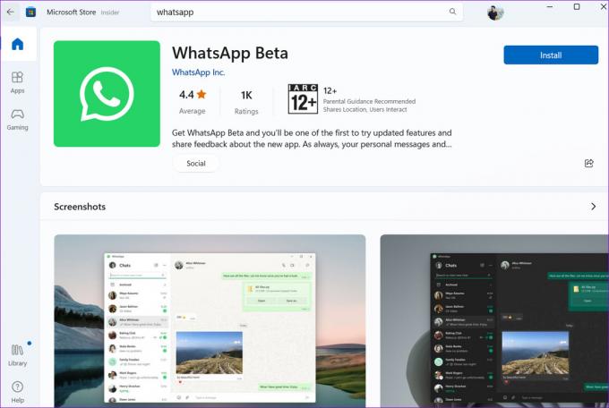 WhatsApp Beta para Windows