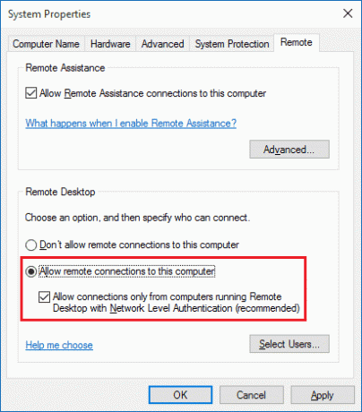 Remote-Verbindungen zu diesem Computer zulassen | Aktivieren Sie Remotedesktop unter Windows 10