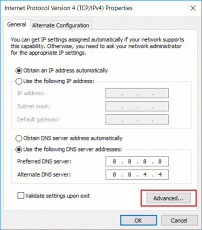 Actualizar la configuración de DNS 