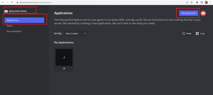 Przejdź do portalu Discord Developer Portal i utwórz nową aplikację. Jak skonfigurować bota reguł na Discordzie