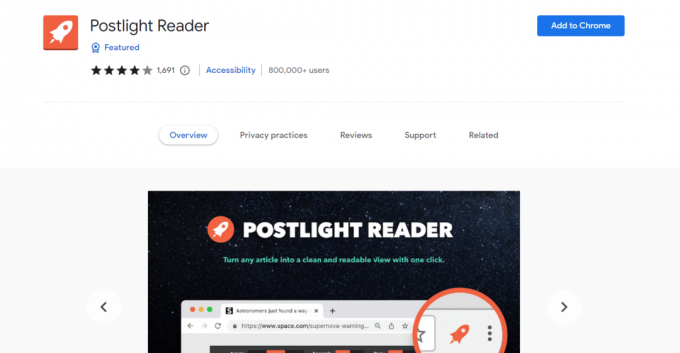 Postlight Reader | Bästa Chrome-tillägg för studenter