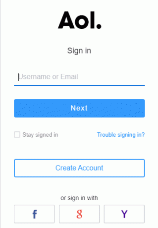 ユーザー名とパスワードを入力し、サインインをクリックします