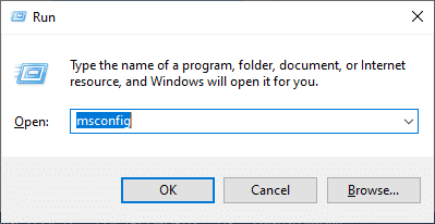 Paina Windows-näppäintä ja R-näppäintä, kirjoita sitten msconfig ja avaa järjestelmän kokoonpano painamalla Enter. hkcmd.exe