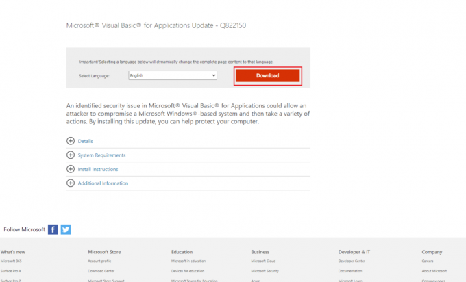 قم بتنزيل Microsoft Visual Basic لتحديث التطبيقات