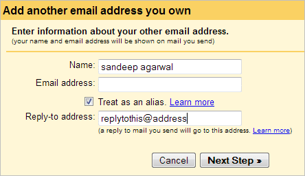 Gmail Ställ in svarsadress