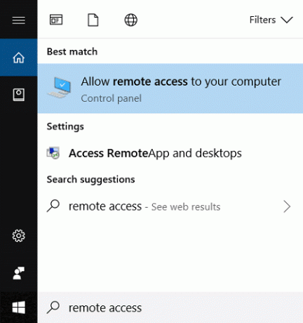 Dopustite udaljeni pristup vašem računalu | Kako postaviti vezu s udaljenom radnom površinom na Windows 10