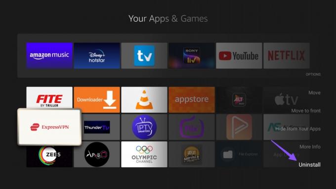 Fire TV Stick でアプリをアンインストールする