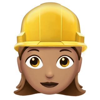 Trabajador emoji de Apple