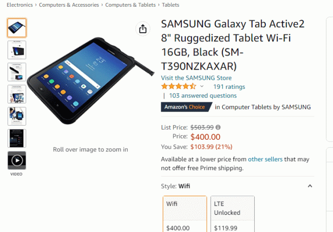 Samsung Galaxy Active 2.8 Tab