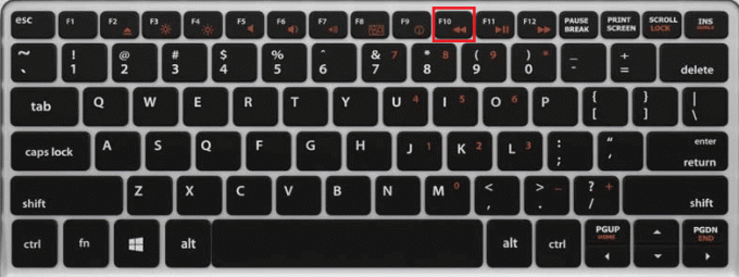 अपने कीबोर्ड पर F10 कुंजी दबाएं