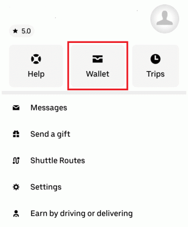 Přejděte do svého účtu a vyberte možnost Peněženka. | odeberte promo kupón v Uber Eats