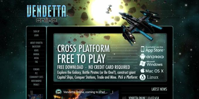 Vendetta Online (kosmiczna gra MMO 3D) | Najlepsze gry Fire TV