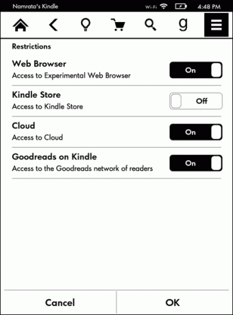 ورقة عمل Kindle 9
