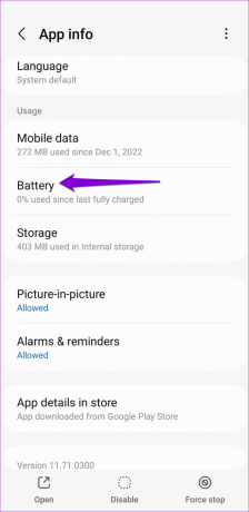 Oprávnění baterie Map Google pro Android