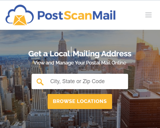 PostScan 메일 공식 웹사이트