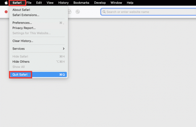 klikk på applikasjonsnavnet på menylinjen og klikk på Avslutt. Fiks Keka Error Code 2 på macOS