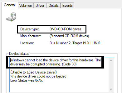 Popravite CDDVD pogon koji nije otkriven nakon nadogradnje na Windows 10