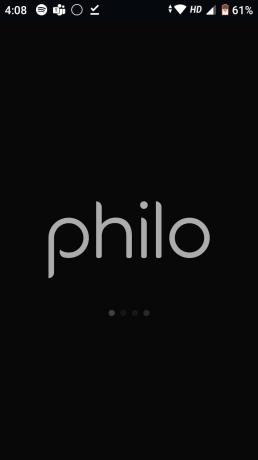 안드로이드 모바일의 필로 앱 인터페이스. Philo 무료 평가판을 받는 방법