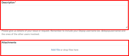Aprašymo laukelyje paaiškinkite savo problemą ir pridėkite failą, jei toks yra.