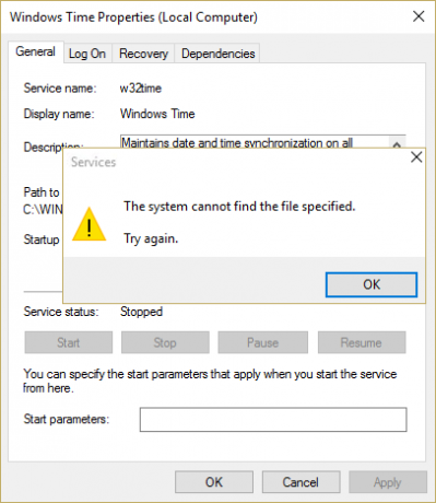 फिक्स विंडोज टाइम सर्विस अपने आप शुरू नहीं होती है