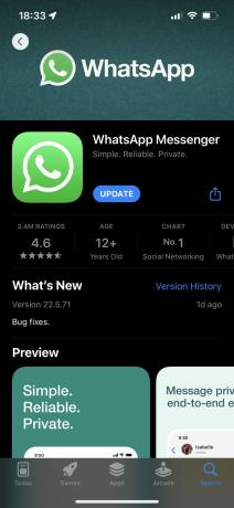 whatsapp App Store-ზე