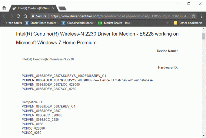 caută pe google valoarea exactă și ID-urile hardware ale adaptorului tău de rețea pentru a căuta drivere