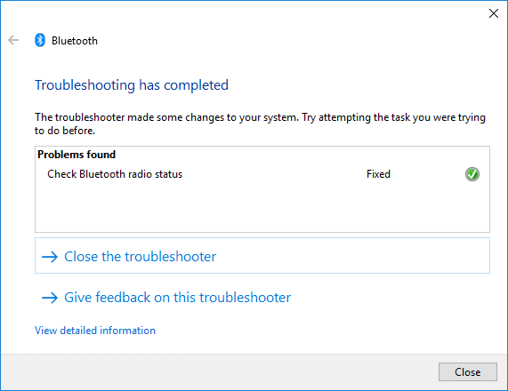 Fix Bluetooth slås inte PÅ i Windows 10