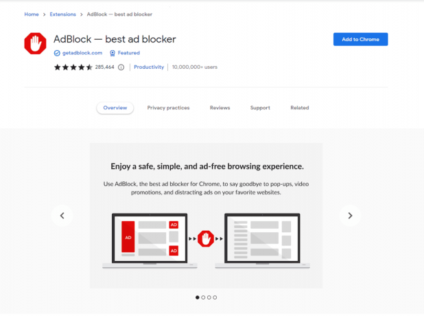 AdBlock – parim reklaamiblokeerija | parimad kroomitud laiendused tootlikkuse tagamiseks