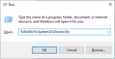 次に、WindowsキーとRキーを押して、[実行]ダイアログボックスを開きます。 次に、次のコマンドを貼り付けます。 
