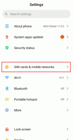 Dodirnite SIM kartice i mobilne mreže