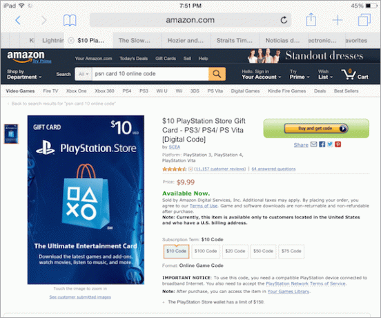 การ์ด Amazon Psn ก่อนซื้อ