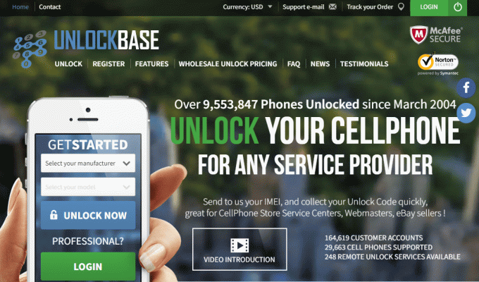 UnlockBase. Fix Telefono non registrato in rete