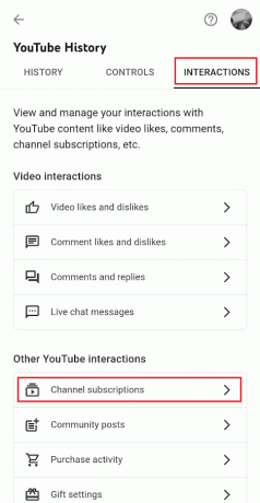 Zavihek INTERAKCIJE – Druge interakcije v YouTubu – Naročnine na kanal | Kako vidite, kdaj ste naročeni na YouTube kanal