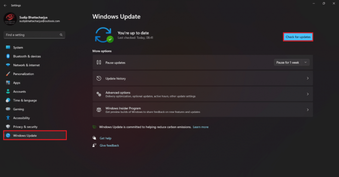 välj Windows Update och klicka sedan på Sök efter uppdateringar. Åtgärda Valorant-felkod 29
