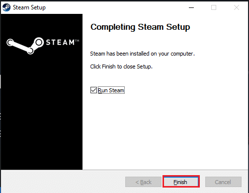 คลิกที่ปุ่มเสร็จสิ้น แก้ไข steam_api64.dll ที่หายไปใน Windows 10