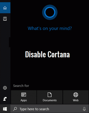 Sådan deaktiveres Cortana på Windows 10