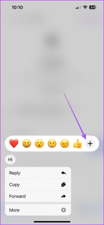 Emoji-Reaktions-Messenger-Telefon hinzufügen