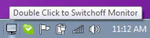 Norėdami greitai išjungti „Windows“ ekraną, naudokite „Dark Tool“.
