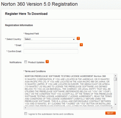 Schritt 2 Norton-Registrierung1