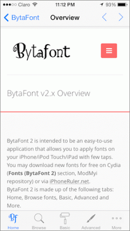 Byta Font 2 Hlavní