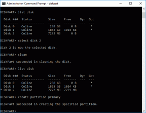 Puhdista levy käyttämällä Diskpart Clean -komentoa Windows 10:ssä