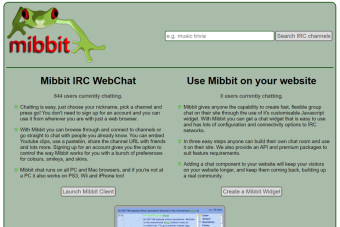 Mibbit. I migliori client IRC per Windows